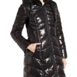 Sam Edelman Women's Black Puffer Coat S